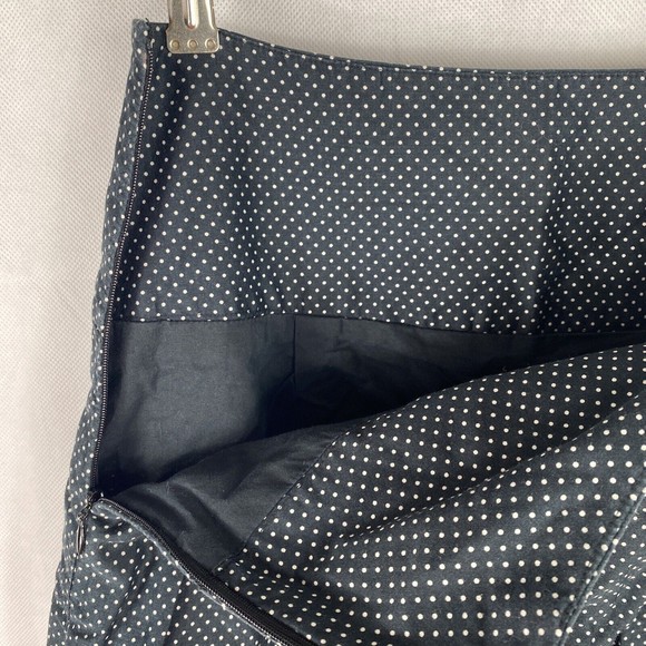 Ann Taylor LOFT Size 0 Black Polka Dot Skirt - Picture 6 of 8